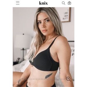 Knix Sz 7+ WingWoman Contour Bra in Black 36F 36G 38F 38G